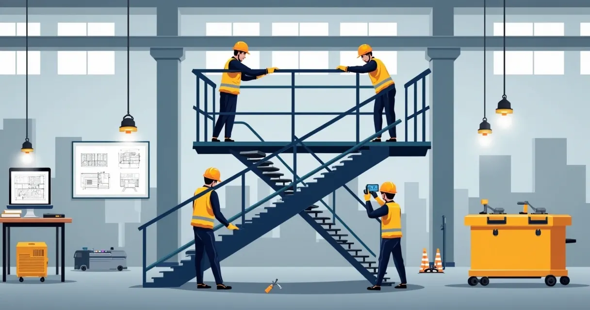 Fabricação e Montagem de Escadas Metálicas: Guia Completo Técnico